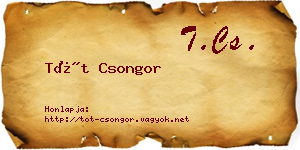 Tót Csongor névjegykártya