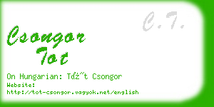 csongor tot business card